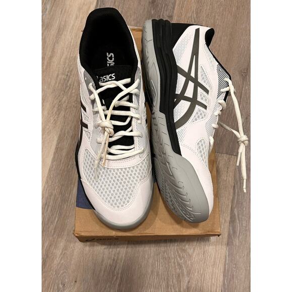 ASICS Men's 11 M UPCOURT™ 5 Volleyball Court Shoe in White/Gunmetal 10.5 - Picture 4 of 9